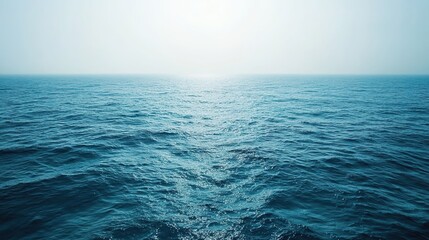 Obraz premium Serene blue abstract gradient, minimalistic and clean, evoking calm and tranquility