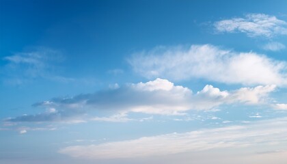 Obraz premium Cloudy Sky Gradient, a delicate gradation of pastel sky shades, from light blue to soft pink. 