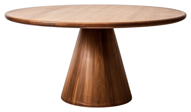 PNG Wooden table furniture modern round.