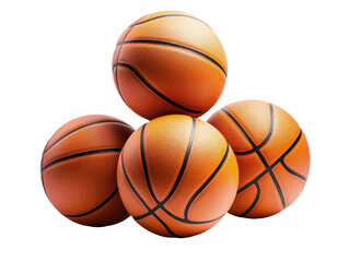 Obraz premium Isolated Stack of Basketballs