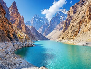 Mountain Lake Scenic View