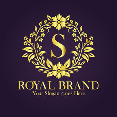 Luxury Gold Monogram Logo - Letter S
