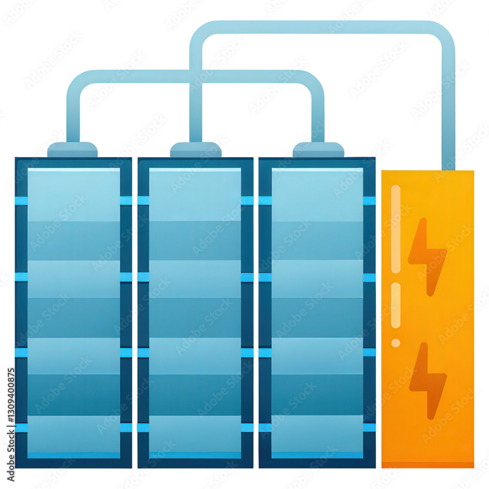 Poster a battery storage system designed to optimize energy costs for efficient power management.