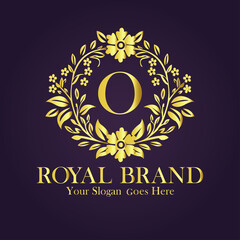 Luxury Gold Monogram Logo - Letter O
