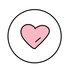 Valentines day doodle vector