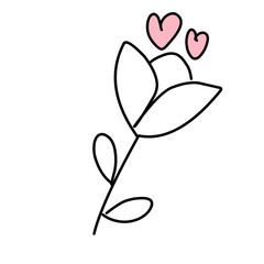 Valentines day doodle vector