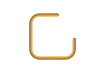 A sleek, golden checkbox icon perfect for enhancing digital applications and interfaces.