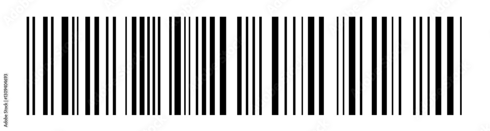 Wall mural realistic barcode. barcode icon. vector illustration. barcode icon. barcode vector icon. simple fake