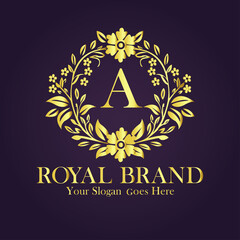 Luxury Gold Monogram Logo Design
