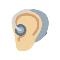 Ear with Hearing Aid
