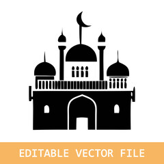 Eid mubarak greeting card with the Arabic calligraphy means Happy eid and Translation from arabic: may Allah always give us goodness throughout the year and forever