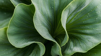 Fototapeta premium close up of green leaves
