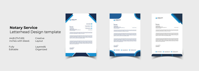 creative modern letterhead design template