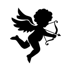 cute little cupid silhouettes