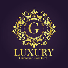 Luxury Gold Monogram Logo - Letter G
