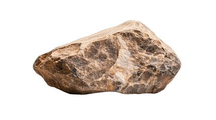 Fototapeta premium A large rock sits on a white background