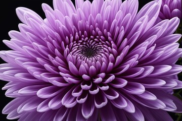 purple flower with a black background