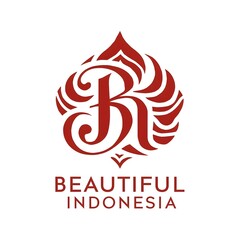 Fototapeta premium Beautiful Indonesia banner icon