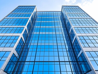 Modern Glass Building Exterior Illustration