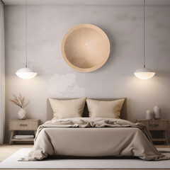 Bedroom bed design ideas in minimalist style.