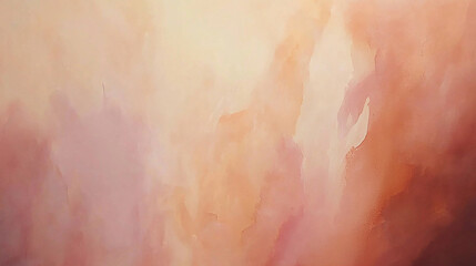 Fototapeta premium Abstract pastel painting featuring soft hues of pink and peach, creating a serene atmosphere