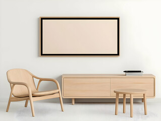 Modern Minimalist Living Room Illustration