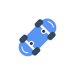 Skateboard colored icon