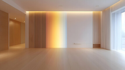 Obraz premium Modern Minimalist Room 3D Illustration