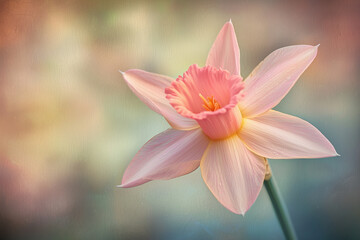 Fototapeta premium Delicate Pink Flower in Bloom