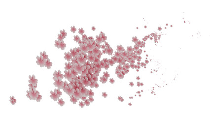 湧き上がってくる美しい色の花の爆発