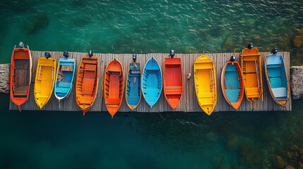 a dock system for a boat harbor looking from the top down no boats