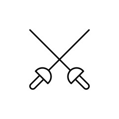 Fencing line icon