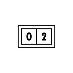 scoreboard line icon