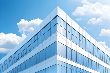 Modern Office Building 3D Illustration