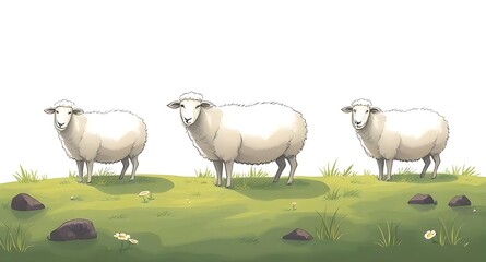 sheep in the grass