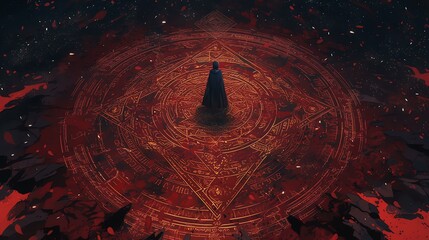 Ominous Anime Magic Circle