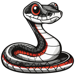 Fototapeta premium snake colorful vector illustration 