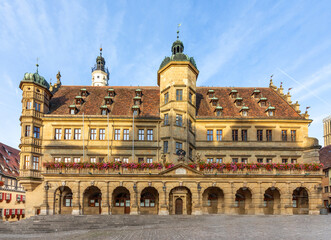 Naklejka premium Rothenburg ob der Tauber Town Hall