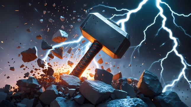 Mjolnir. The hammer of the Scandinavian god Thor