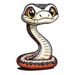 Fototapeta premium snake colorful vector illustration 