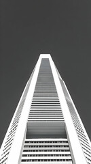 Modern Skyscraper Illustration, Architectural Design