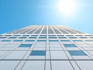 Modern Building Facade, 3D Illustration