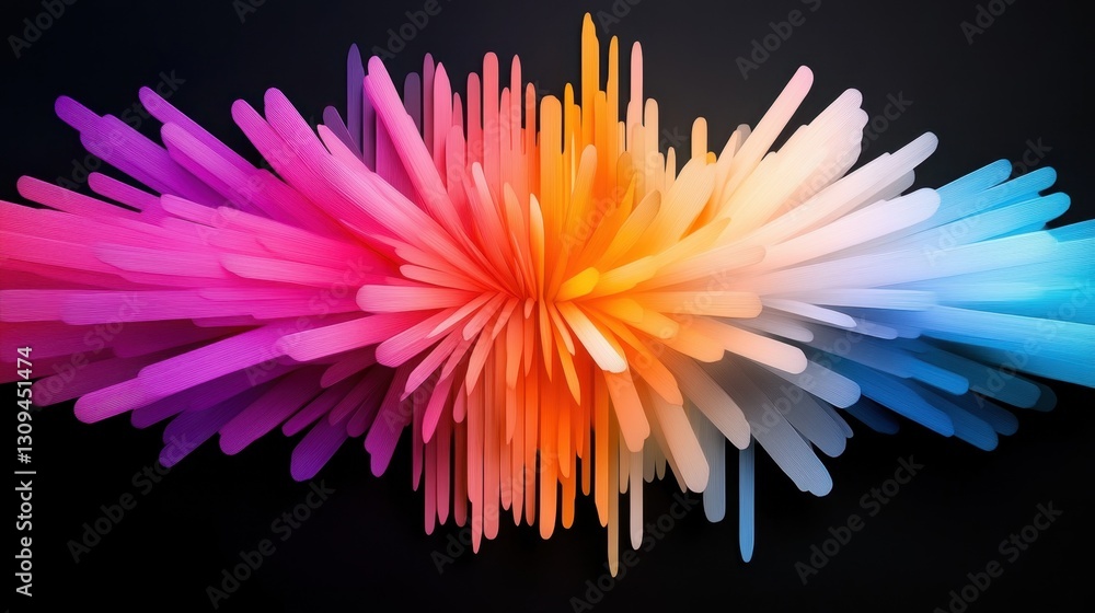 Poster a colorful explosion of light and color. the colors are bright and vibrant, creating a sense of ener