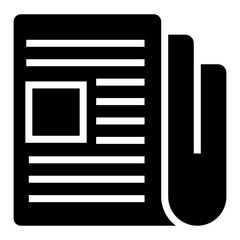 news paper vector icon