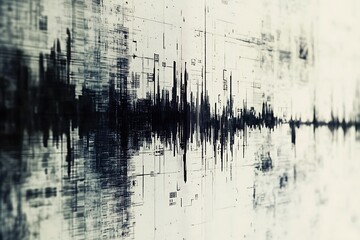 Abstract Waveform Graphic Art