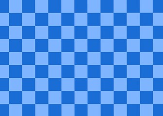 Blue checkered pattern background. Blue plaid, wallpaper. Abstract blue background