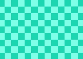 Fototapeta premium Colorful trendy checker board background template. Geometric pastel square texture in vintage y2k style. Psychedelic poster frame bundle. Green background, wallpaper 