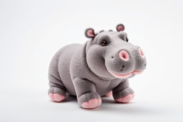 Fototapeta premium there is a small hedge toy sitting on a white surface