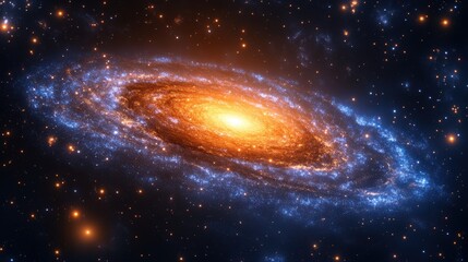 Spiral Galaxy in Dark Space