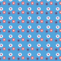 seamless flowers pattern